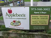 Applebee's, Newton sponsor sign