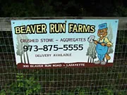 Beaver Run Farms sponsor sign