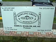 Bowling Green Insurance Agency sponsor sign