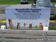 Branchville Country Veterinary Clinic sponsor sign