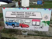 Dave Franek Automotive, Wantage sponsor sign
