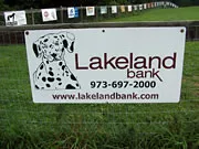 Lakeland Bank sponsor sign