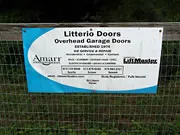 Litterio Doors sponsor sign