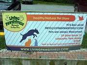 Living Pawsitively, Lafayette sponsor sign