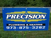 Precision Plumbing & Heating sponsor sign
