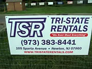 Tri-State Rentals sponsor sign
