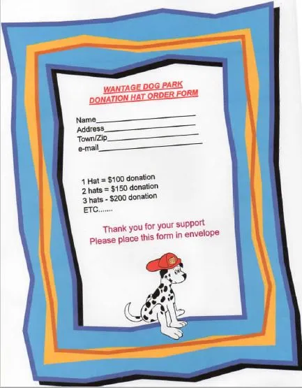 Official Wantage Dog Park hat